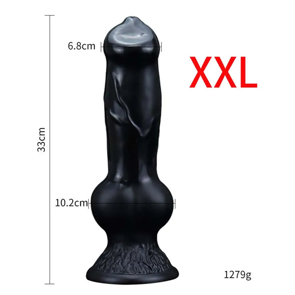 Realistic Huge Dog Dildo Anal Plug With Suction Cup Silicone Big Butt Plug Prostate Massager Adult Sex Toys for Men Women