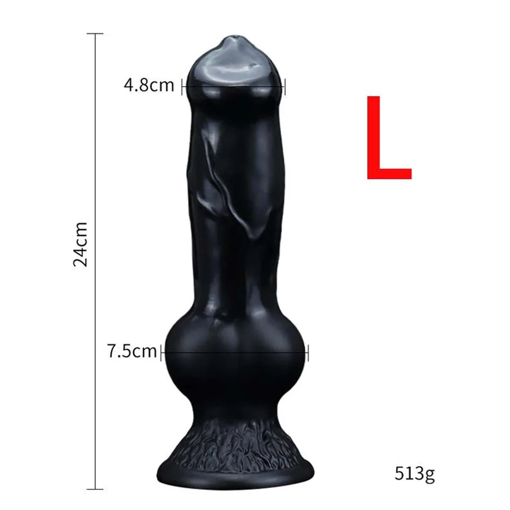 Realistic Huge Dog Dildo Anal Plug With Suction Cup Silicone Big Butt Plug Prostate Massager Adult Sex Toys for Men Women