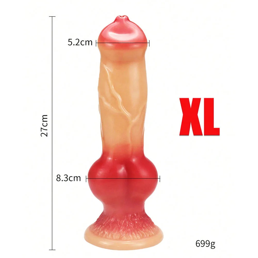 Realistic Huge Dog Dildo Anal Plug With Suction Cup Silicone Big Butt Plug Prostate Massager Adult Sex Toys for Men Women