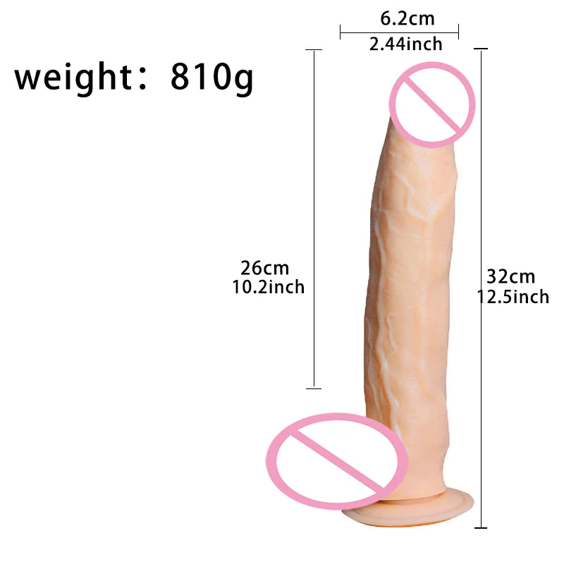 Moonuo Female Giant Masturbator  Extra Large Dildo Healthy Soft Glue Suction Cup For Women Big Dick Sex Toys