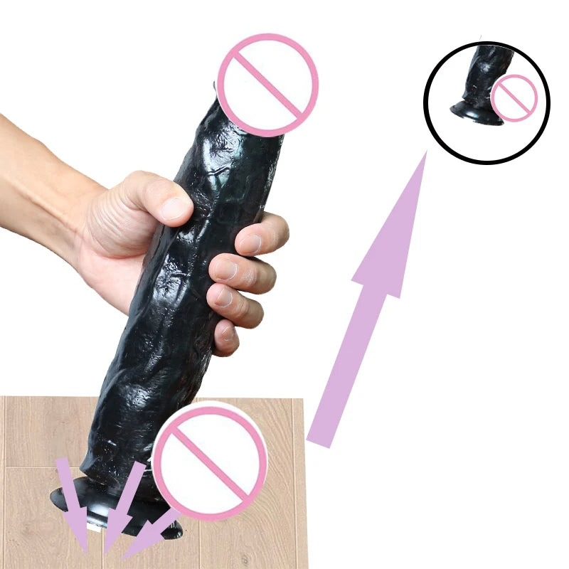 Moonuo Female Giant Masturbator  Extra Large Dildo Healthy Soft Glue Suction Cup For Women Big Dick Sex Toys