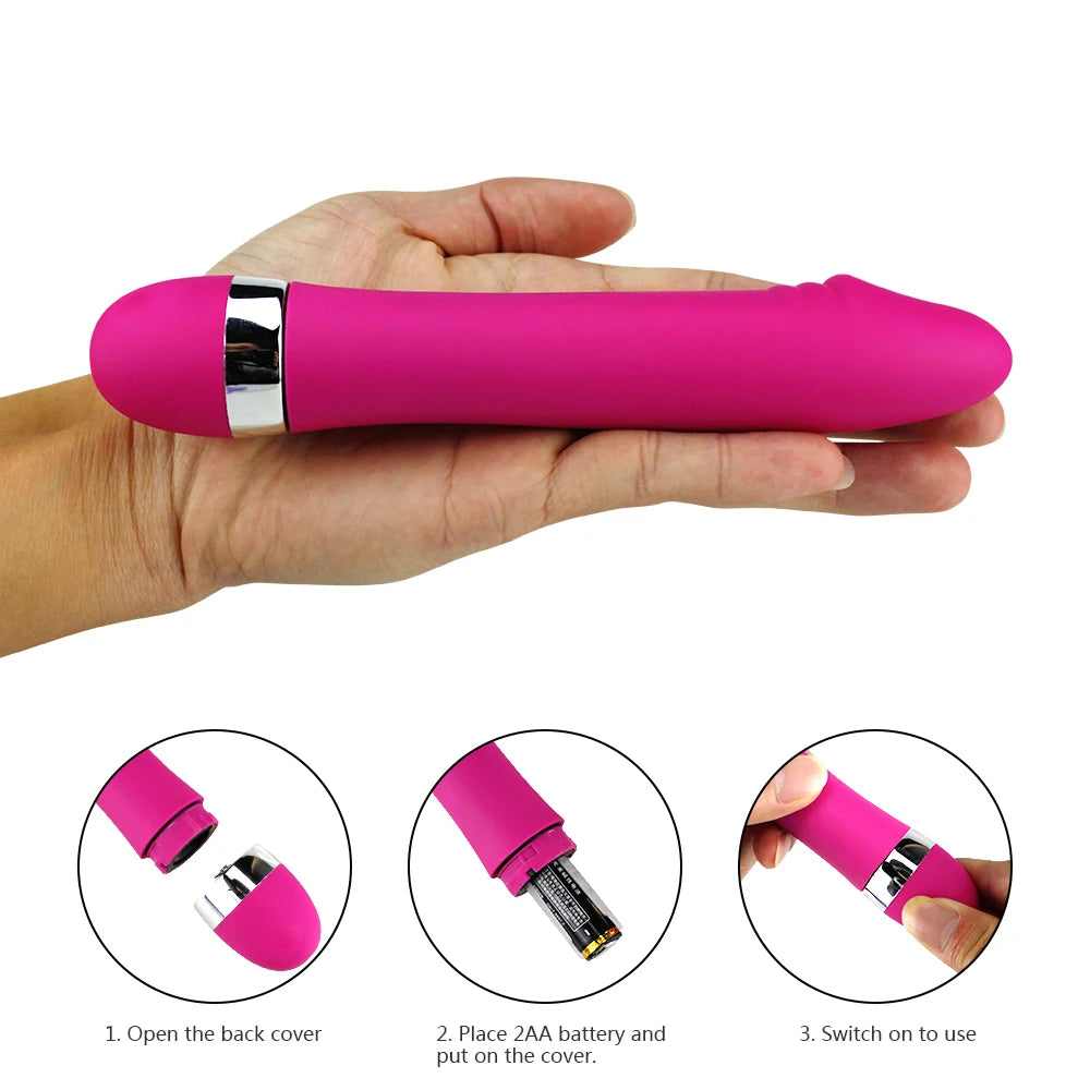 Juguetes sexuales para mujer Vibrador AV Consolador realista Mini vibrador Punto G erótico Varita mágica Tapón anal Vibración Masturbador lésbico