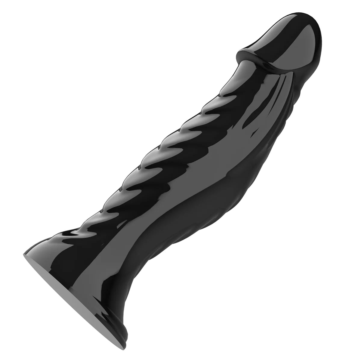 Realistic Dildo Rubber TPR Adult Toys, Unique Ribbed Monster Dildos with Strong Suction Cup Dildo Anal Sex Toy for Couples