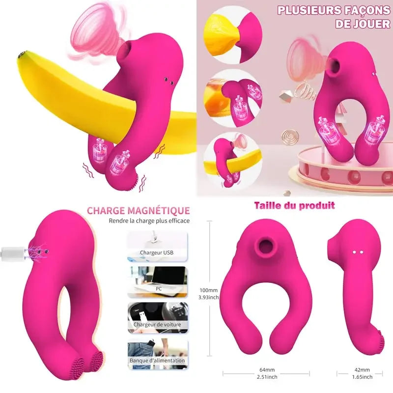 Vaginette Vibrator Wand For Women Breast First Toy Chest Lick Simple Masturbating Masturbating Sexy Woman Cosplay Men