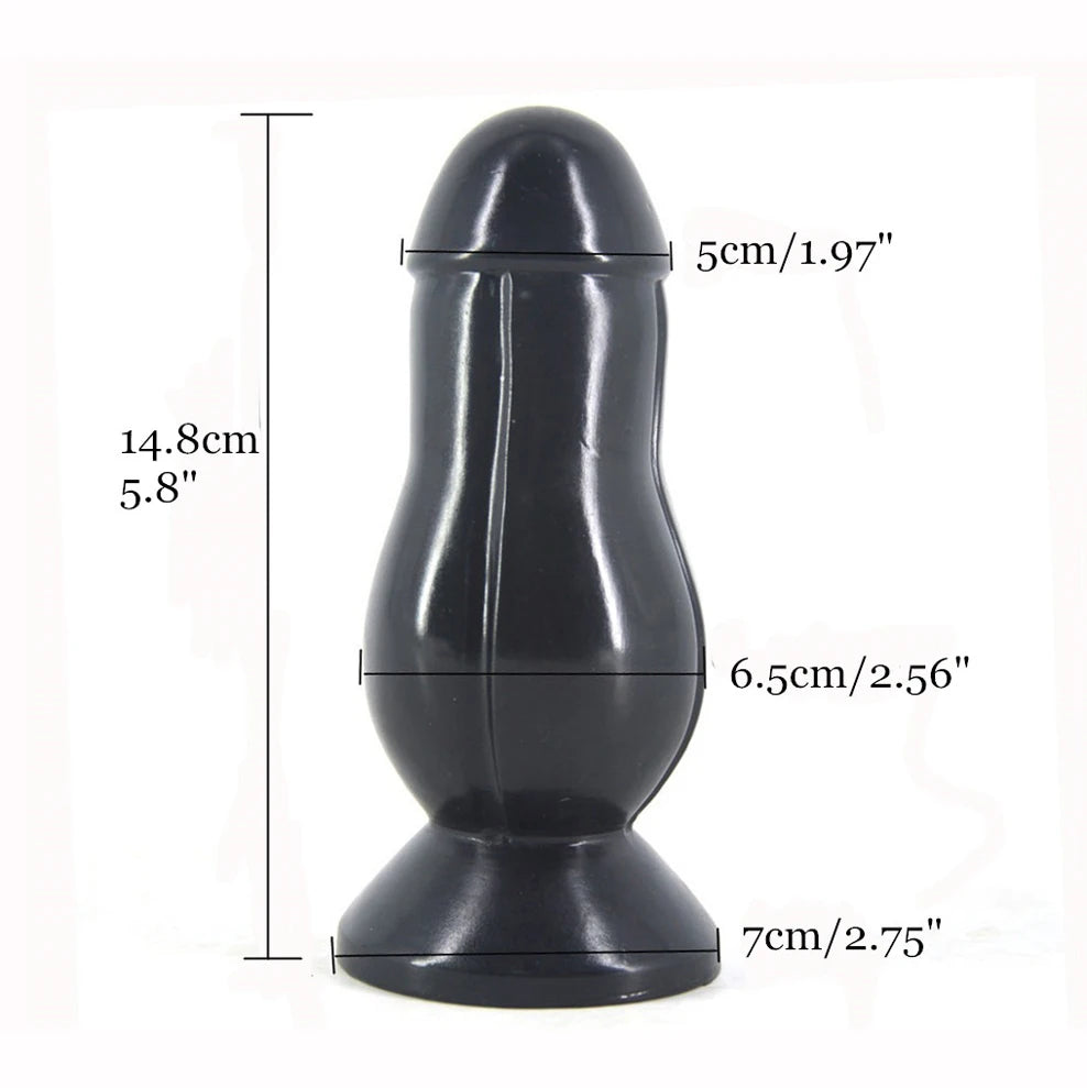 FAAK Large Anal Beads Butt Plug Black Dildo With Suction Cup Vibrators Sex Toys For Women Men Discreet Package 3 Days Delivery