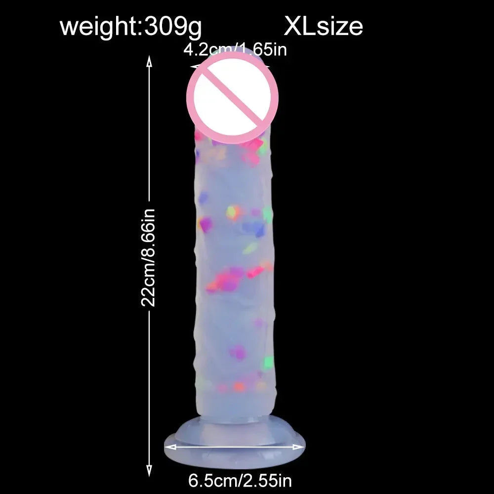 Soft Double Layer Silicone Big Dildo Realistic Fake Long Dick Penis Butt Plug Adult Sex Toys For Woman Men Vagina Anal Massager