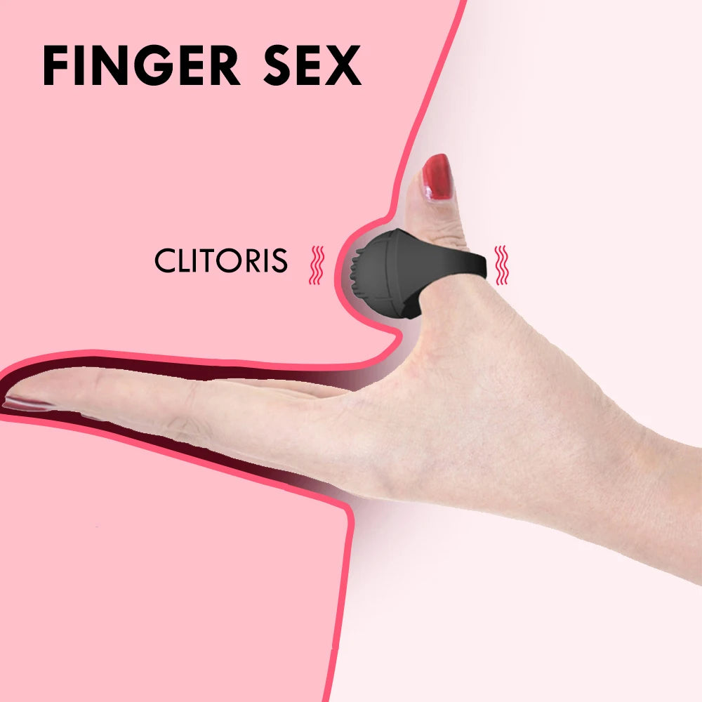 Finger Ring Vibrator Sex Toys for women Clitoris Stimulator USB Charge Vibrator Female Dildo Masturbation Sex Toys for Adults 18