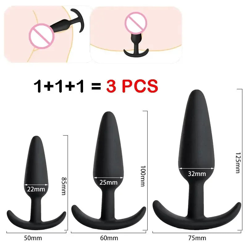 Suministros sexuales para hombres, manos libres, silicona, tapón anal, juego de tapones anales XXL para mujeres, vibrador anal, masturbación sencilla