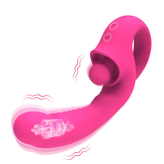 Dildo Vibrator For Women Tongue Vibro Licking Machine Clitoris Stimulator G-Spot Wand Female Clit Sucker Masturbator Sex Toys