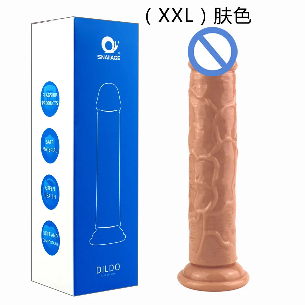 Jelly Dildo Realistic XXL Huge Long Penis TPE Butt Plug Female Vagina Stimulate Masturbation Sex Toy Woman Men Prostate Massage