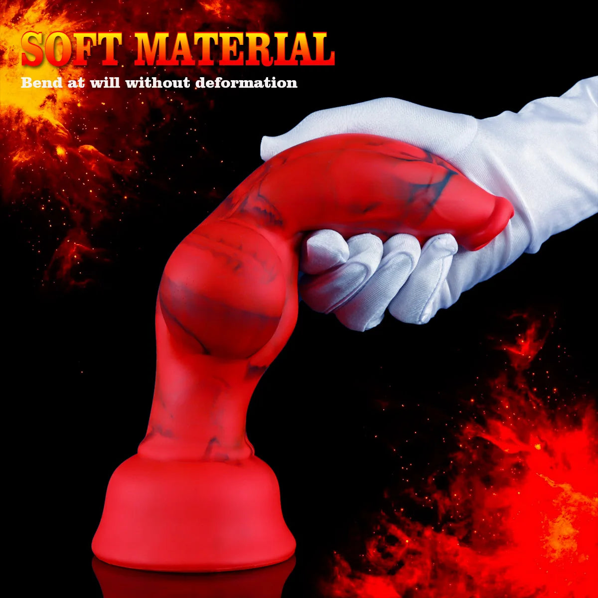 Realistic Knot Dog Dildo Soft Thick Fake Penis Suction Cup Anal Dildo Dilator Vagina Stimulator Female Masturbator Big Dick Toys