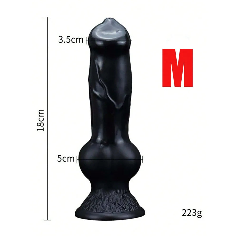 Realistic Huge Dog Dildo Anal Plug With Suction Cup Silicone Big Butt Plug Prostate Massager Adult Sex Toys for Men Women