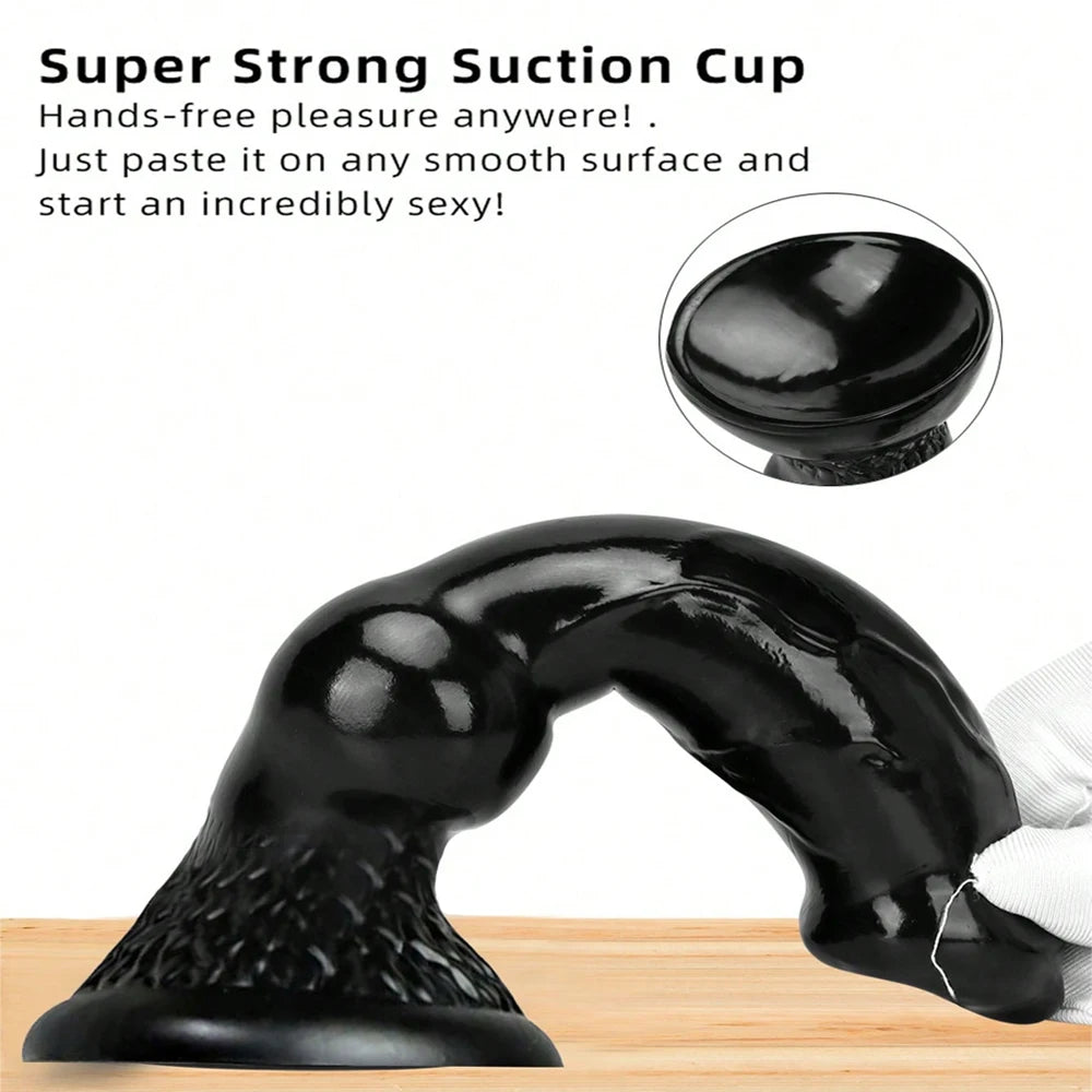 Realistic Huge Dog Dildo Anal Plug With Suction Cup Silicone Big Butt Plug Prostate Massager Adult Sex Toys for Men Women