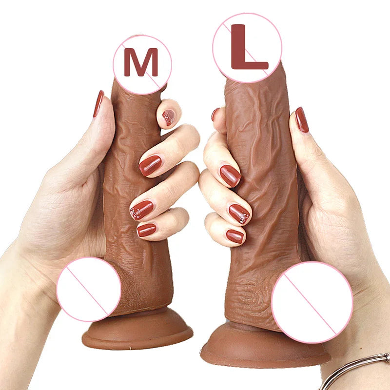 FLXUR Penis Realistic Dildo For Women Soft Flexible Suction Cup Female Masturbator Vagina Adult Erotic Sex Toy Product Cock