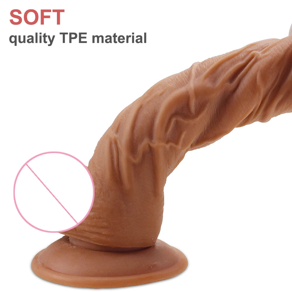 FLXUR Penis Realistic Dildo For Women Soft Flexible Suction Cup Female Masturbator Vagina Adult Erotic Sex Toy Product Cock