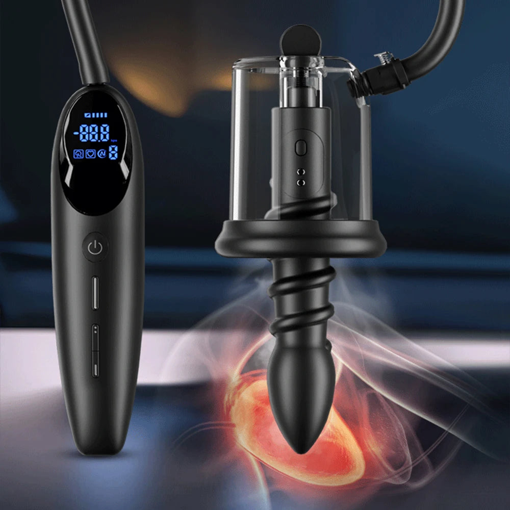 Electric Vibration Sucking Anus Rosebud Pump Male Anal Sex Toys Vibrating Butt Plug Vacuum Sucker Prostate massager For Men Tool