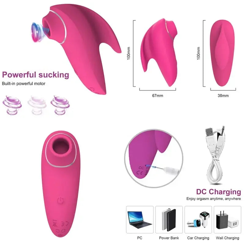 Vaginette Vibrator Wand For Women Breast First Toy Chest Lick Simple Masturbating Masturbating Sexy Woman Cosplay Men