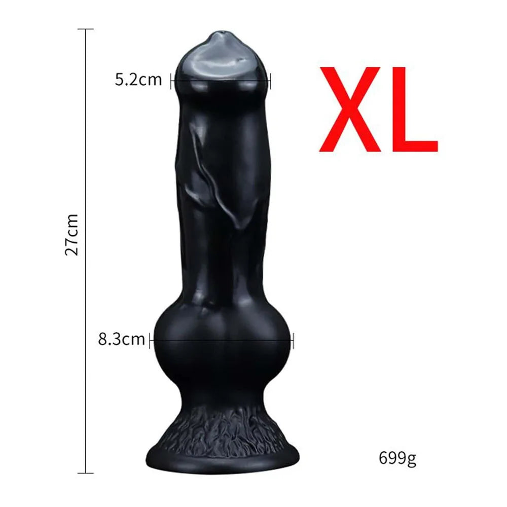 Realistic Huge Dog Dildo Anal Plug With Suction Cup Silicone Big Butt Plug Prostate Massager Adult Sex Toys for Men Women