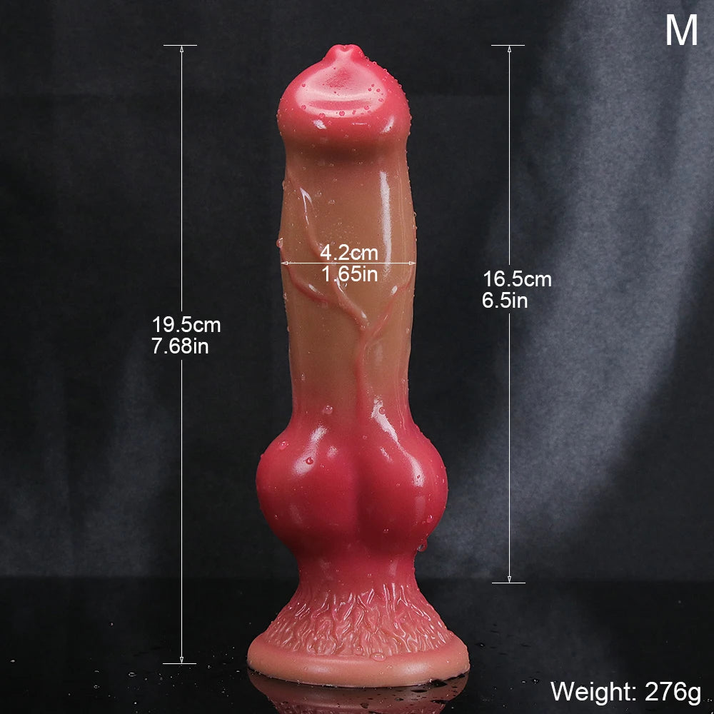 Super Realistic Animal Dildo Soft Dog Penis Huge Big Horse Phallus With Suction Cup Adults Anal Sex Toys For Lesbian Vagina Dick