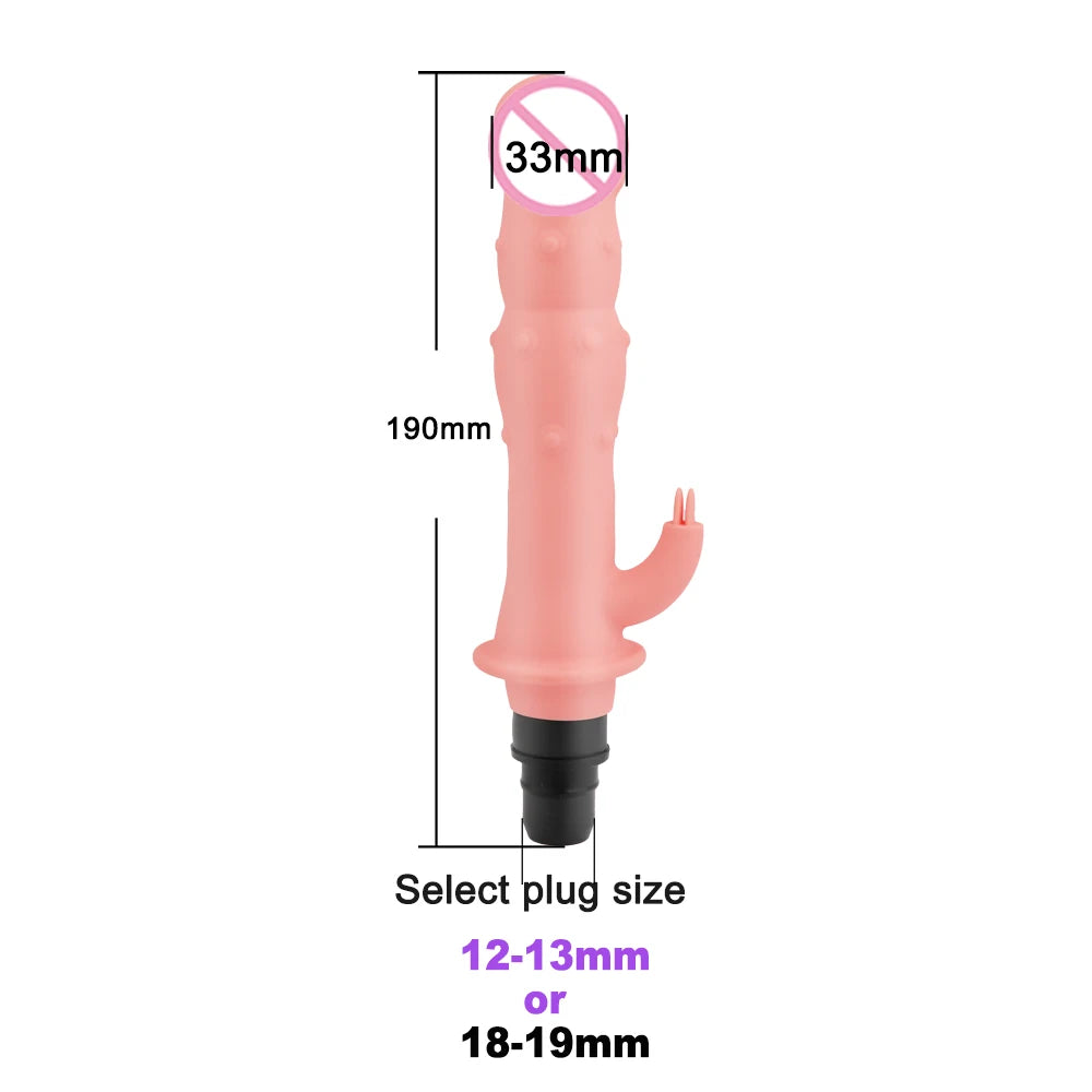 XFOX Adult Massage Gun Head for Women Sex Machine Dildo Dick Vaginal Vibrator Strike Sex Toy Fascial gun Crystal Head