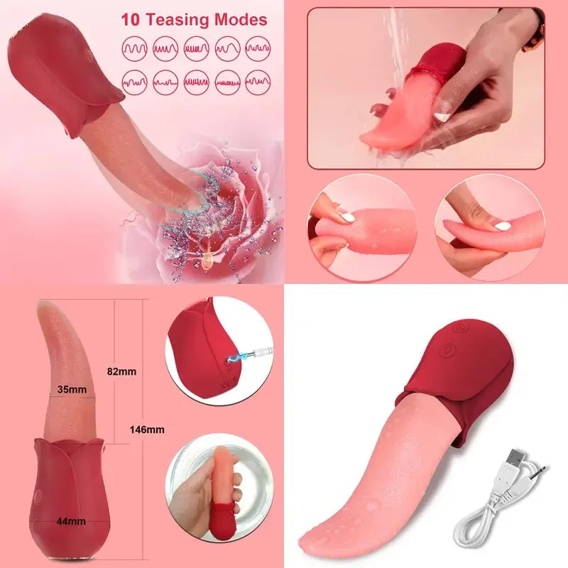 Vaginette Vibrador Varita Para Mujeres Pecho Primer Juguete Lamer Pecho Masturbación Sencilla Masturbación Mujer Sexy Cosplay Hombres