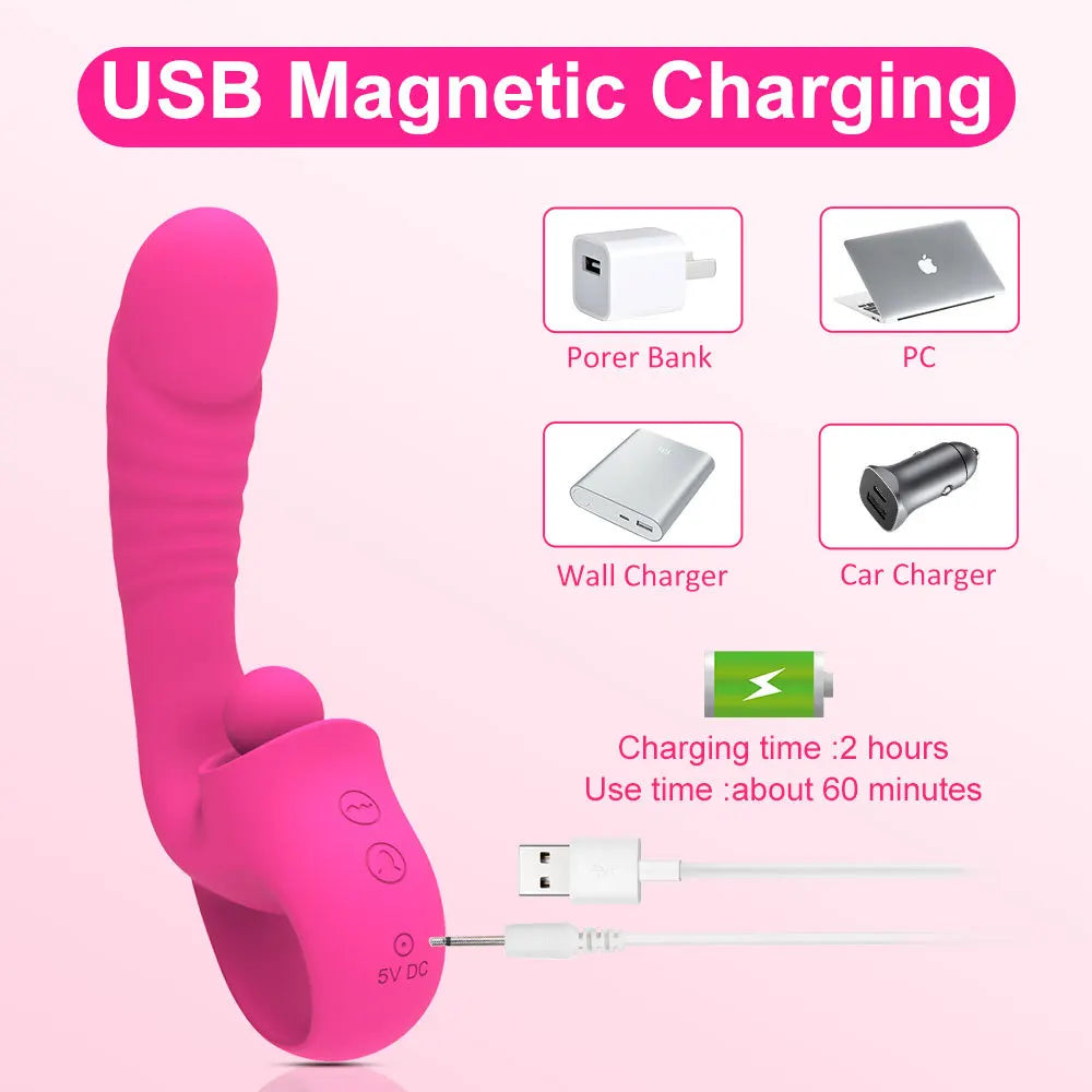 Dildo Vibrator For Women Tongue Vibro Licking Machine Clitoris Stimulator G-Spot Wand Female Clit Sucker Masturbator Sex Toys