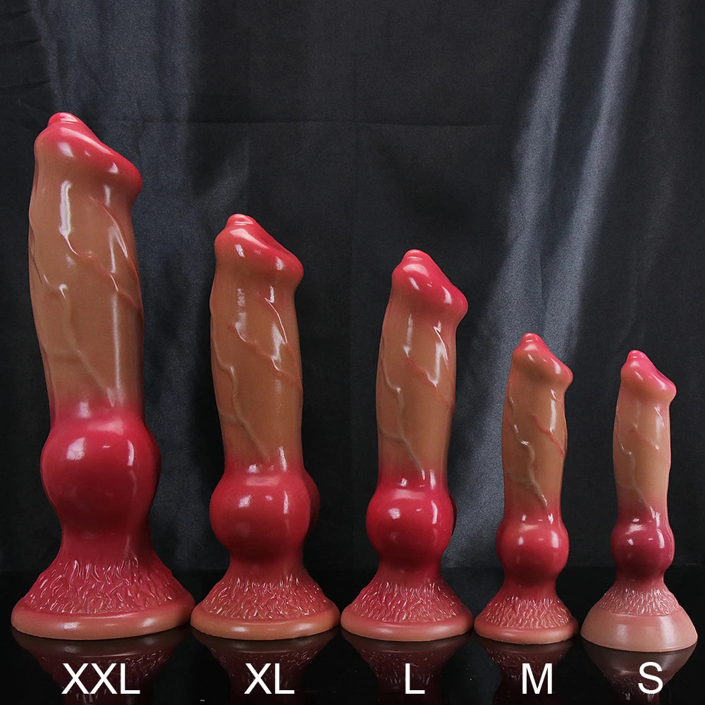 Super Realistic Animal Dildo Soft Dog Penis Huge Big Horse Phallus With Suction Cup Adults Anal Sex Toys For Lesbian Vagina Dick