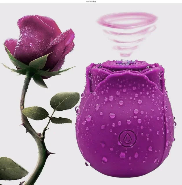 Powerful Sucking Rose Vibrator Toy for Women Vacuum Stimulator Oral Nipple Clit Sucker Female Sex Toys Goods for Female Adults