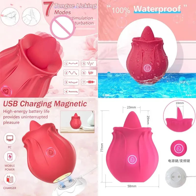 Vaginette Vibrador Varita Para Mujeres Pecho Primer Juguete Lamer Pecho Masturbación Sencilla Masturbación Mujer Sexy Cosplay Hombres