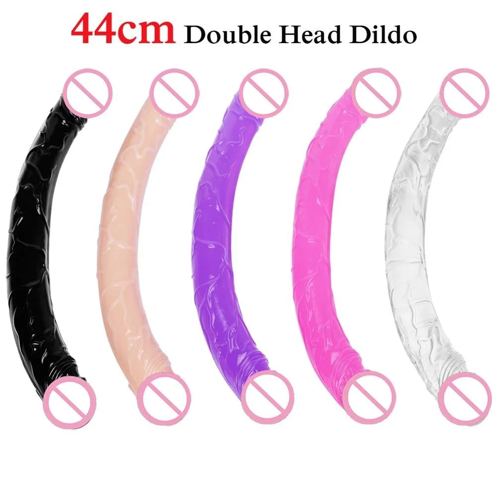 S/M/L Size Double Realistic Dildo for Women Lesbian Strapon Dildo G-Spot Vagina Anal Masturbator Sex Toys for Women Man Dildo