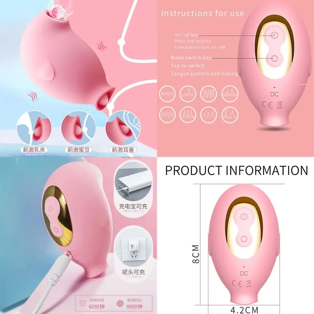 Vaginette Vibrator Wand For Women Breast First Toy Chest Lick Simple Masturbating Masturbating Sexy Woman Cosplay Men