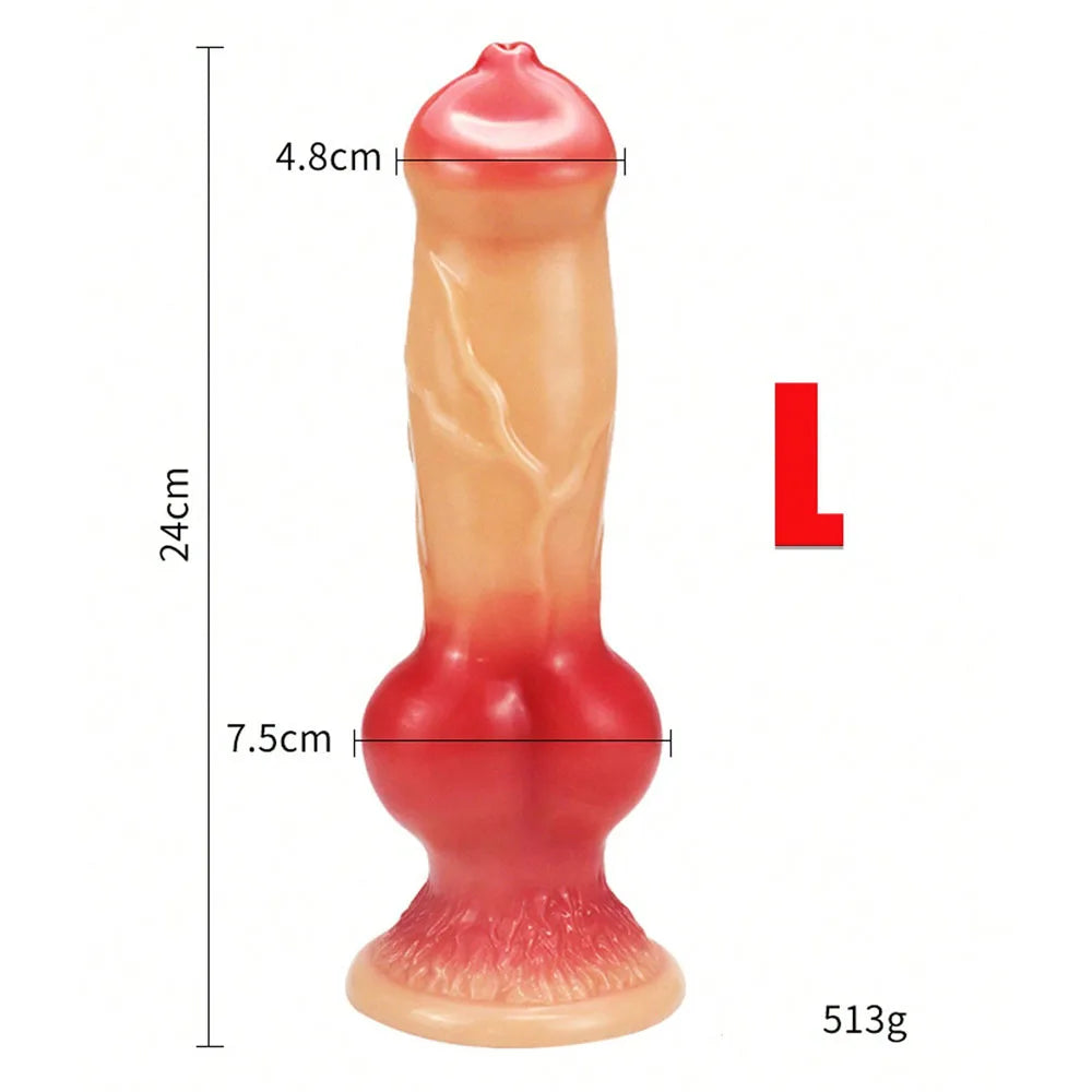 Realistic Huge Dog Dildo Anal Plug With Suction Cup Silicone Big Butt Plug Prostate Massager Adult Sex Toys for Men Women