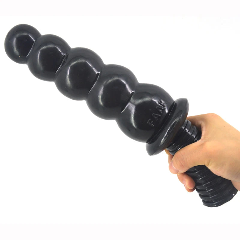 FAAK Large Anal Beads Butt Plug Black Dildo With Suction Cup Vibrators Sex Toys For Women Men Discreet Package 3 Days Delivery