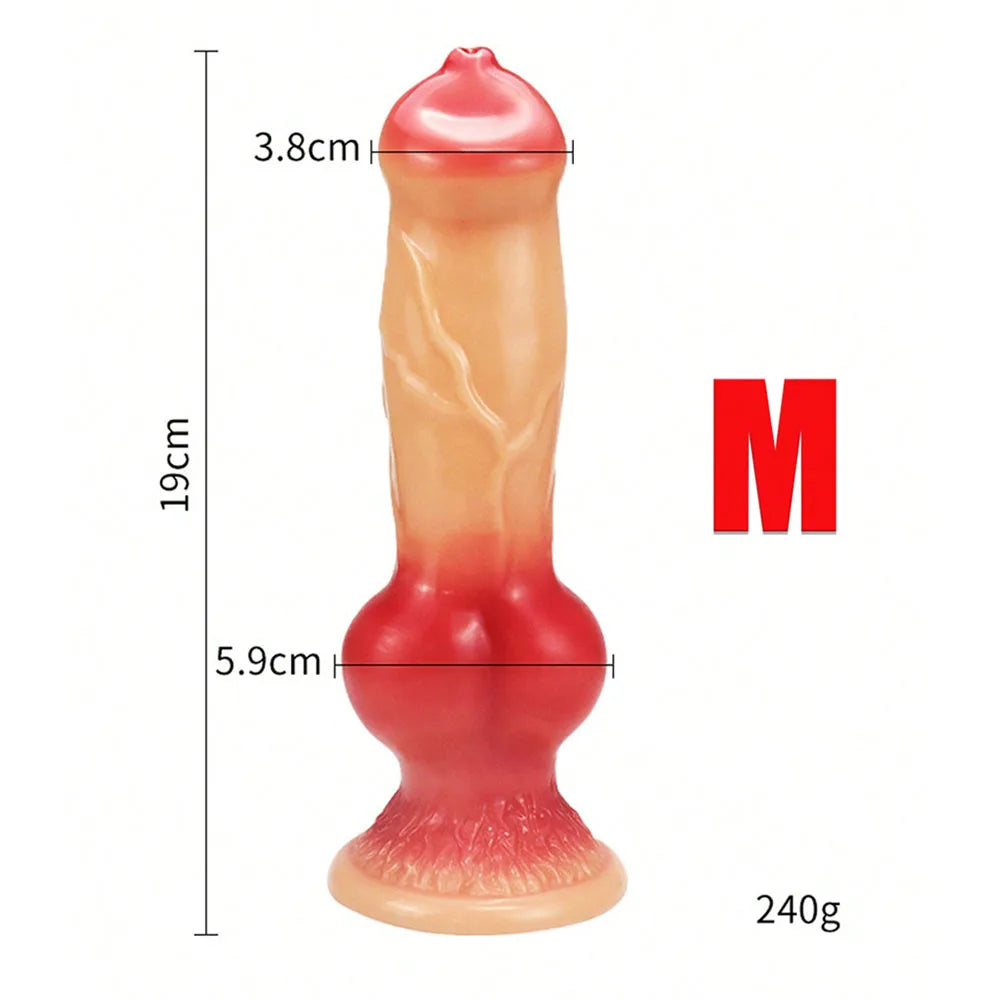 Realistic Huge Dog Dildo Anal Plug With Suction Cup Silicone Big Butt Plug Prostate Massager Adult Sex Toys for Men Women