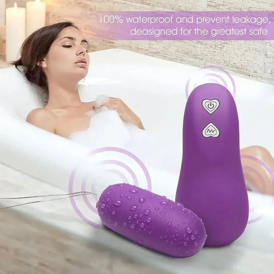 Powerful Bullet Vibrator Wireless Remote Control Vibrating Eggs G Spot Clitoris Stimulator Sex Toys for Woman Massage Ball