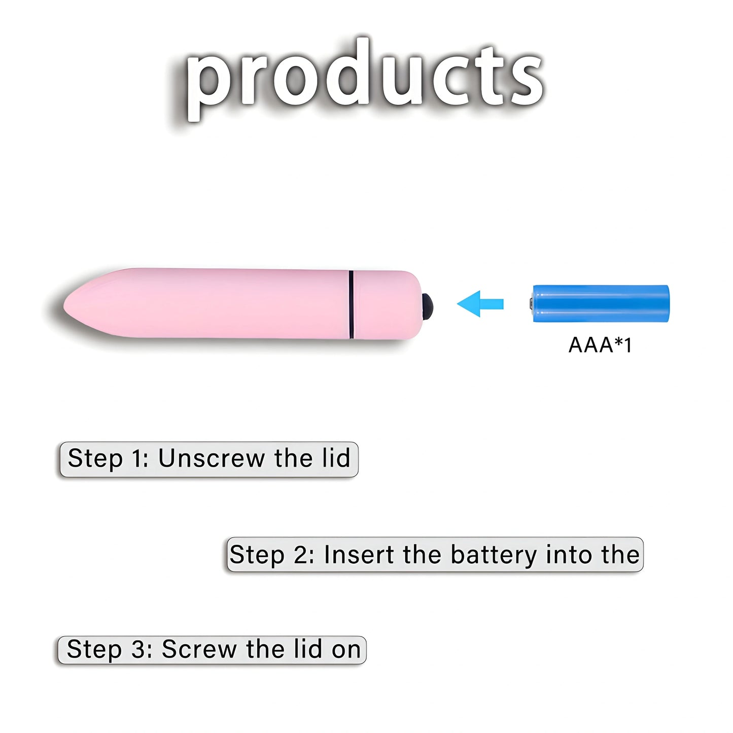 Mini Bullet Vibrator, Sex Toys, Sexy Toys, sexual toys for women, adult toys，vibrators - Single Frequency (without battery)